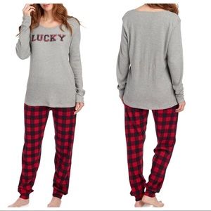 Lucky Brand Thermal 3 piece Pajama Set Size XL